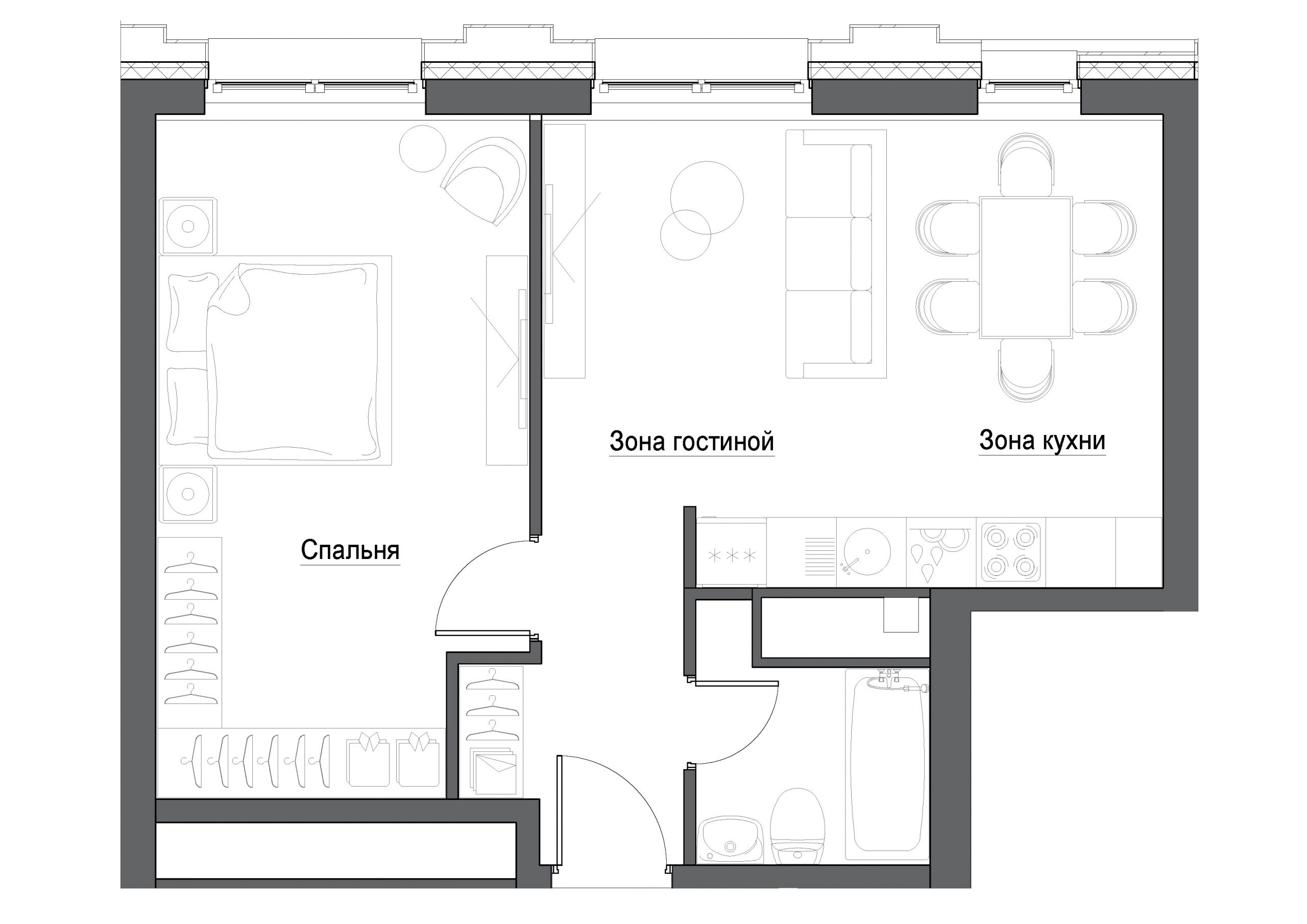1-комнатная квартира в ЖК «Селигер Сити»