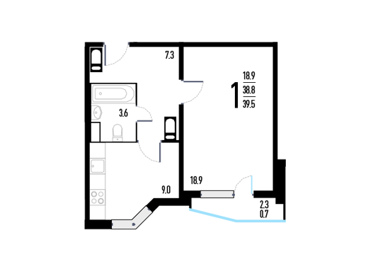 1-комнатная квартира в ЖК «Орехово-Борисово»