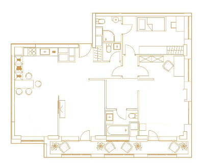 3-комнатные апартаменты в ЖК «Царская Площадь»