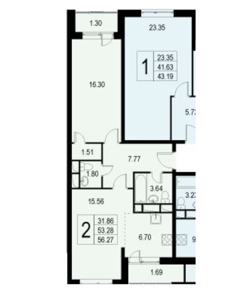2-комнатная квартира в ЖК «Люблинский»