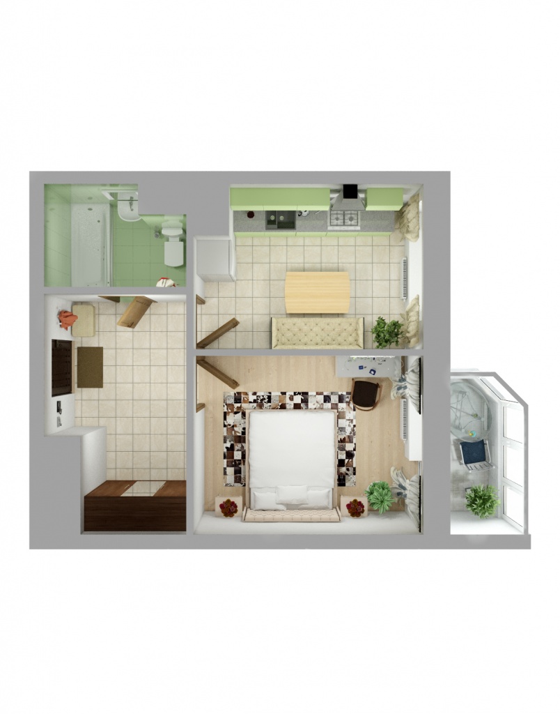 1-комнатная квартира в ЖК «Союзный» в Одинцово