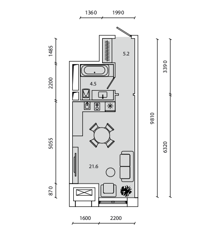 Студия в ЖК «Среда» Москва
