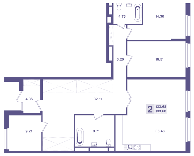 2-комнатная квартира в ЖК «Ты и Я»