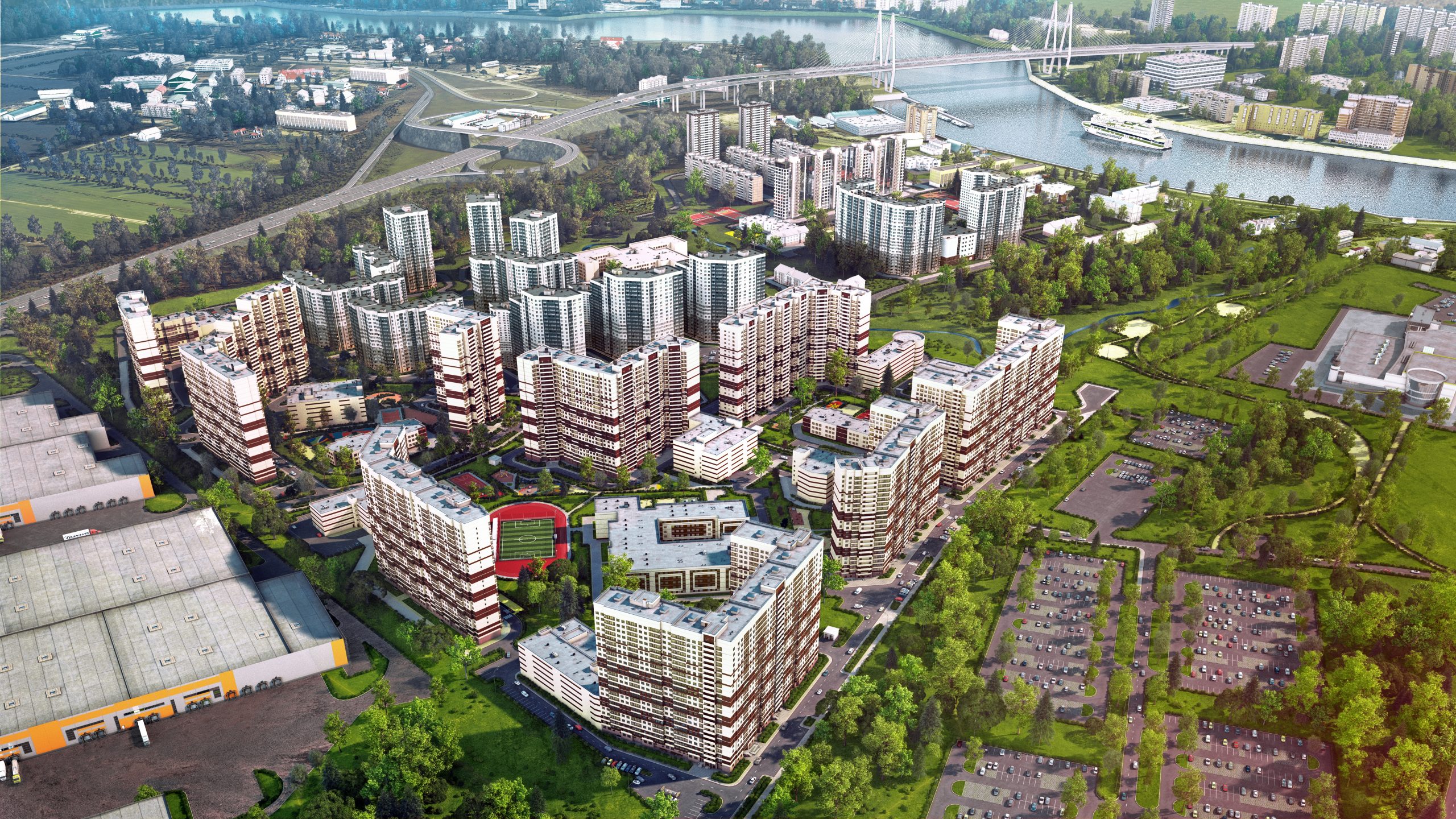 Cтудия 29.55 м2, 3-й этаж