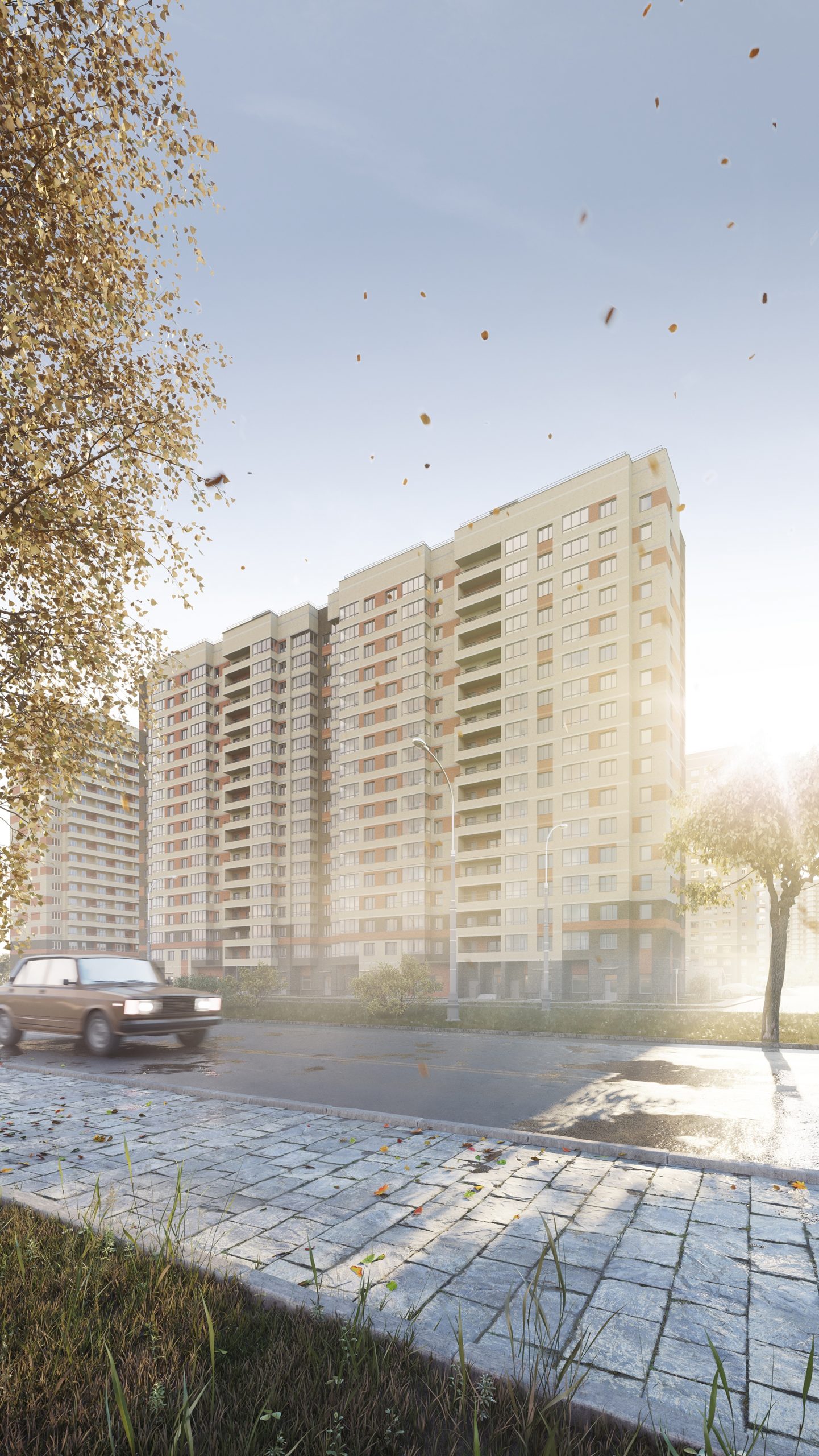 1-комнатные апартаменты 35.56 м2, 9-й этаж