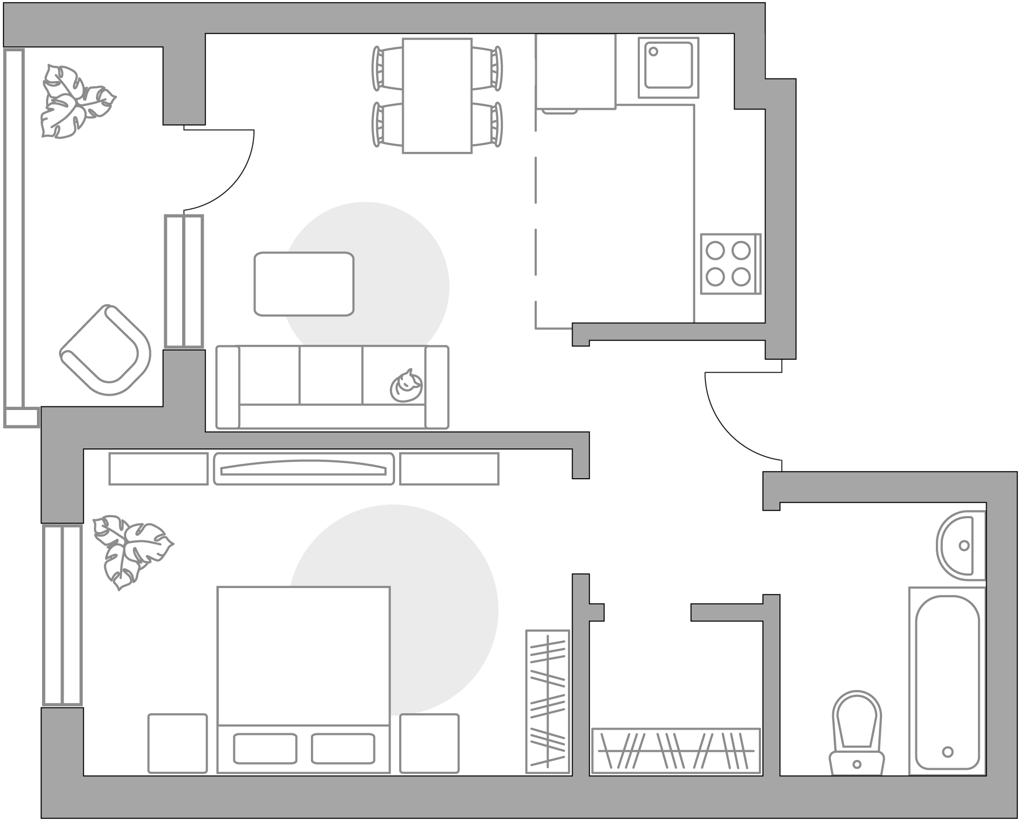 2-комнатная квартира в ЖК «Живописный»