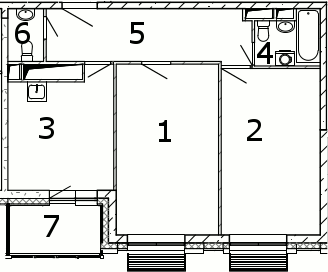2-комнатная квартира в ЖК «Счастье на Семеновской»