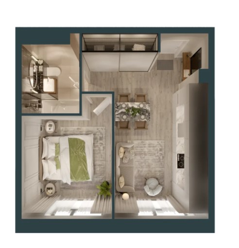 1-комнатная квартира в ЖК Level Нагатинская