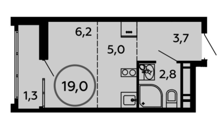 Студия в ЖК «Скандинавия» Москва