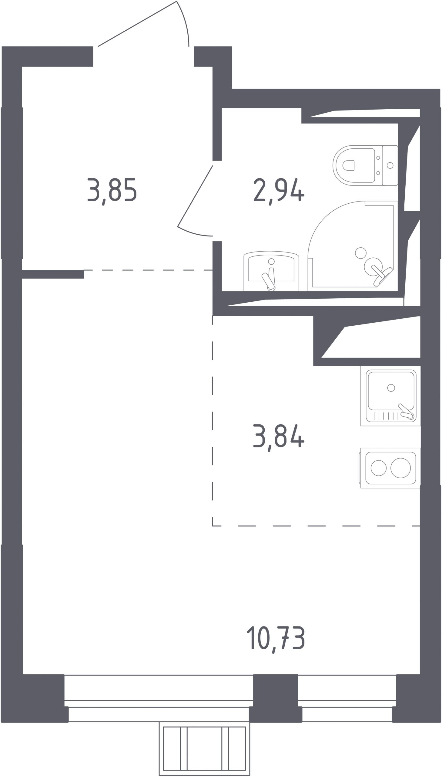 Студия в ЖК «Новое Внуково»