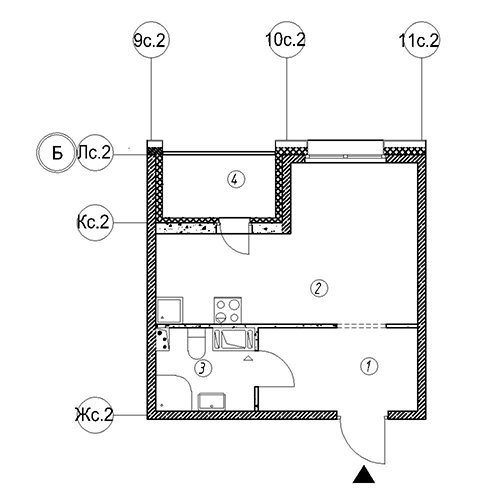 Студия в ЖК «Зеленая Река»