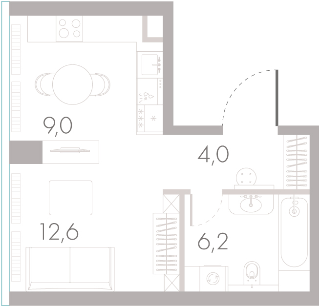Студия в ЖК River Park Towers Кутузовский