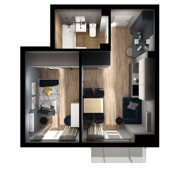 1-комнатная квартира в ЖК Anapolis Residence