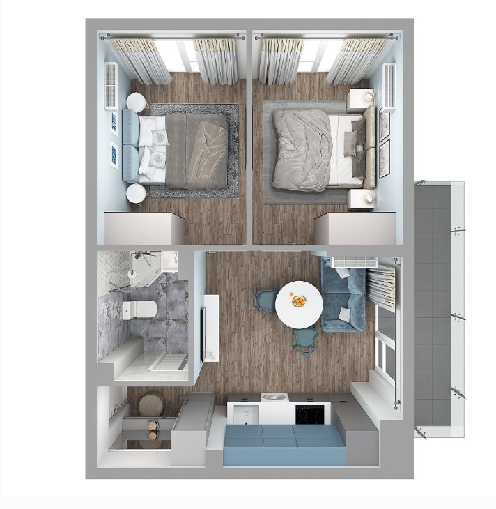 2-комнатная квартира в ЖК Anapolis Residence