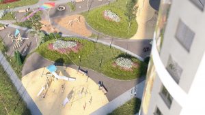 1-комнатные апартаменты 36.8 м2, 4-й этаж