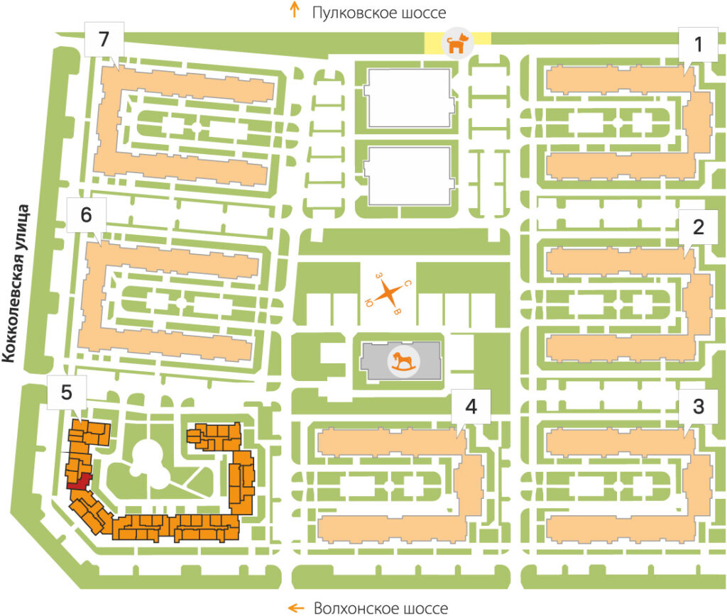 3-комнатная квартира 76.54 м2, 4-й этаж