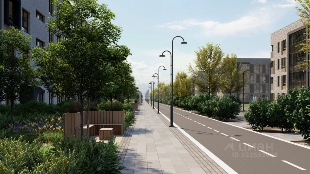 2-комнатная квартира 50.9 м2, 1-й этаж