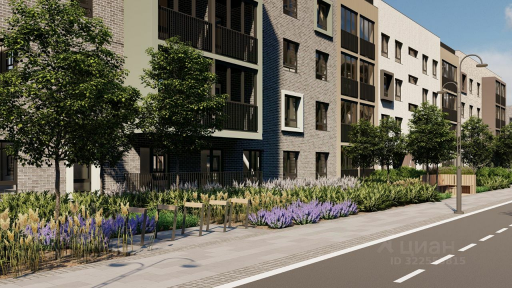 2-комнатная квартира 53.79 м2, 3-й этаж
