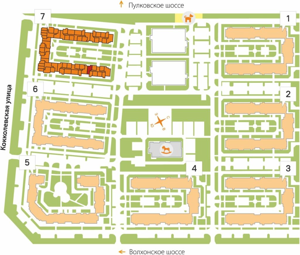 2-комнатная квартира 53.55 м2, 3-й этаж